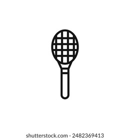 Tennis Racquet Icon Set Sports Equipment Illustrations for Fitness and Recreation