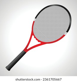 ilustración vectorial aislada de racquet de tenis