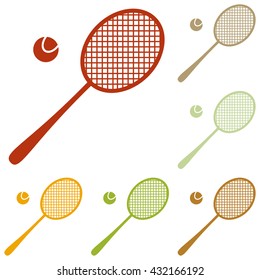 Tennis racquet sign