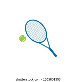 Tennis Racquet Symbol Vector Icon Eps Stock Vector (Royalty Free ...