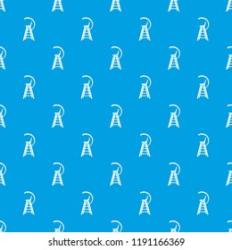 Tennis referee chair pattern vector seamless blue repeat for any use