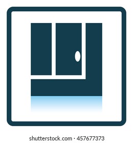 Tennis replay ball in icon. Shadow reflection design. Vector illustration.