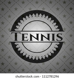 Tennis retro style black emblem