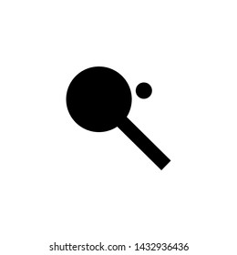 Tennis rocket and ball icon. Ping-pong sign. Olympic Games symbol