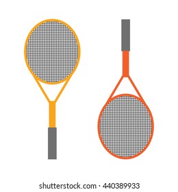 Tennis rockets, two. Two tennis rackets. Tennis racquets vector. Vector illustration