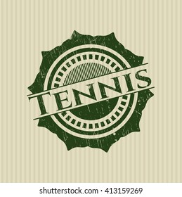 Tennis rubber grunge texture stamp