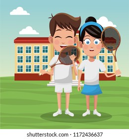 Tennis school team