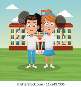 Tennis school team