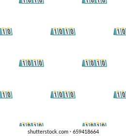 Tennis scoreboard pattern seamless flat style for web vector illustration