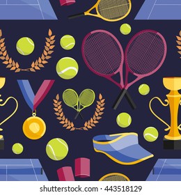 Tennis set pattern
