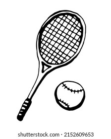 Tennis set. Vector clipart. 
Isolated on transparent background