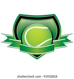 Tennis Shield Emblem