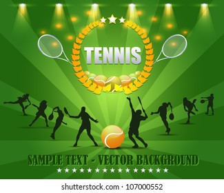 Tennis Shield Vector Design