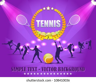 Tennis Shield Vector Design