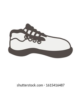 tennis shoe sport wear icon vector illustration design