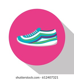 tennis shoes isolated icon