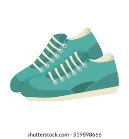 tennis shoes sport isolated icon