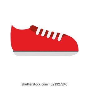 tennis shoes sport isolated icon vector illustration design