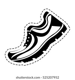 tennis shoes sport isolated icon