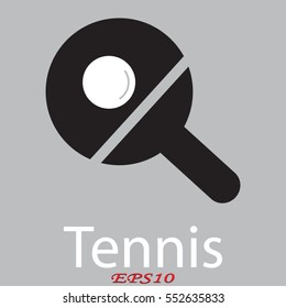 tennis, sign, symbol, vector illustration eps10