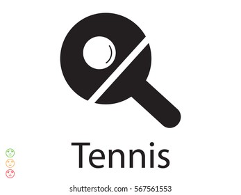 tennis, sign, symbol, vector illustration eps10