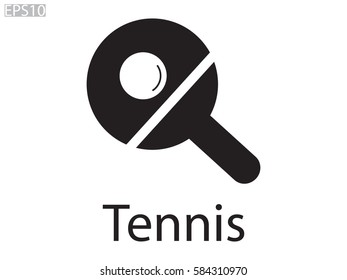tennis, sign, symbol, vector illustration eps10