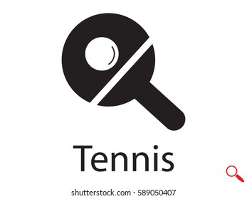 tennis, sign, symbol, vector illustration eps10