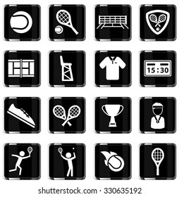 Tennis simply symbol for web icons