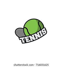 Tennis sport business logo vector