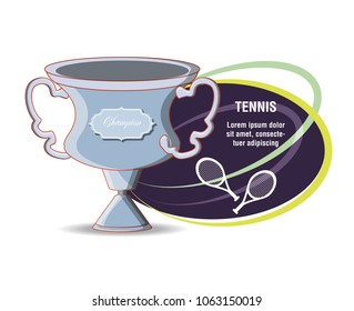 tennis sport champion trophy