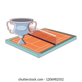 tennis sport court icon