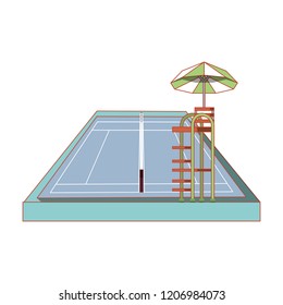 tennis sport court icon