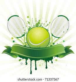 Tennis Sport Design Element