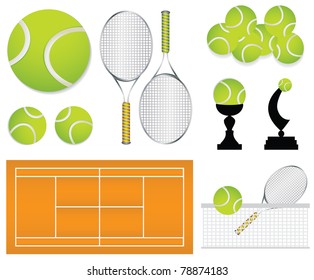 tennis sport design elements