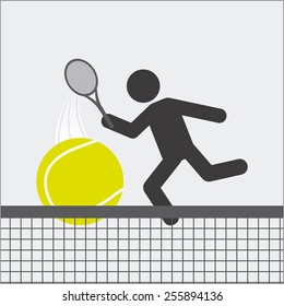 tennis sport design, vector illustration eps10 graphic 