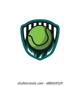 Tennis sport effect logo vector