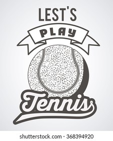 tennis sport emblem design 