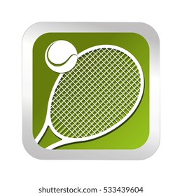 tennis sport emblem icon