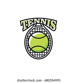 Tennis sport emblem logo icon vector