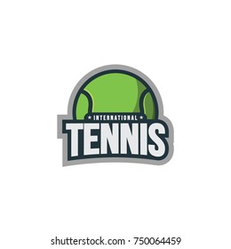 Tennis sport emblem logo vector