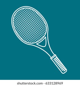 tennis sport equipment icon