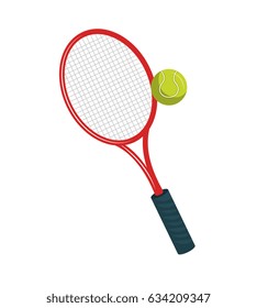 tennis sport equipment icon