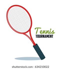 tennis sport equipment icon