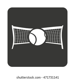 tennis sport equipment isolated icon vector illustration design