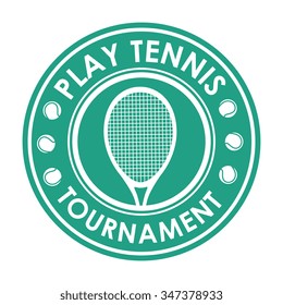 Tennis sport game graphic design, vector illustration