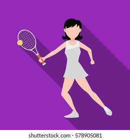 tennis sport girl purple