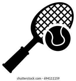 Tennis Sport Icon Illustration