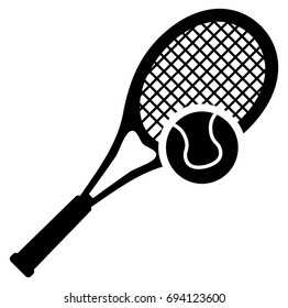 Tennis Sport Icon Illustration