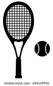 Tennis Sport Icon Illustration