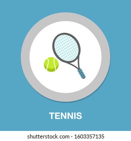 tennis sport icon - play tennis illustration. sports tennis sign symbol - vector play game
